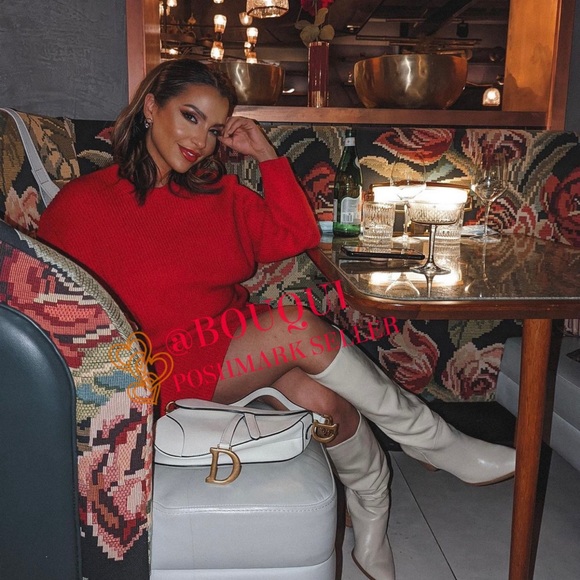 BLOGGERS FAV ZARA KNEE HIGH HEELED LEATHER BOOTS - Picture 9 of 9